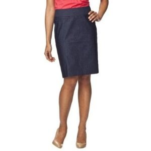 Dark Rinse Pencil Skirt